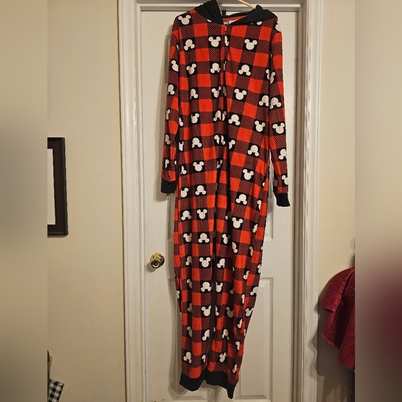 Disney Other - NWOT Disney 100 One-piece hooded with ears Pajamas.  Size XL.